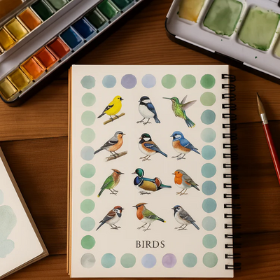 Komplett set för akvarellmålning – inklusive GRATIS färger och penslar